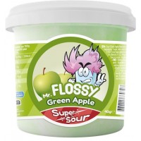 Mr Flossy Barbe &agrave; papa Acidul&eacute;e Pomme Verte 40 Gr x 12
