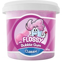 Mr Flossy Barbe &agrave; papa Classic Bubble Gum 40 Gr x 12