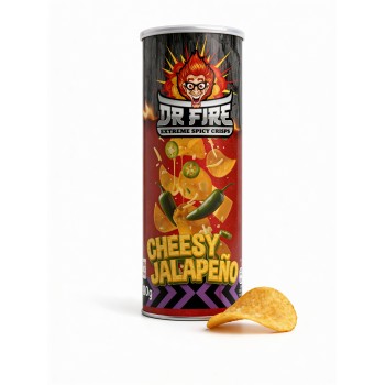 Dr Fire Chips Cheesy Jalapeno 80 Gr x 20