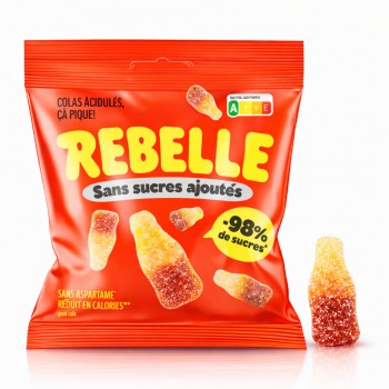 Rebelle Bonbons Cola Acidul&eacute;s 50 Gr x 12