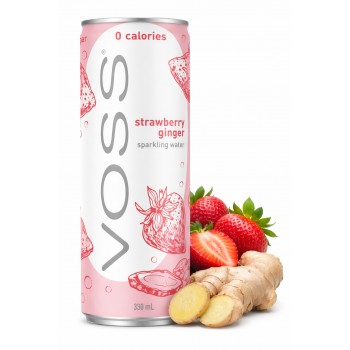 VOSS Strawberry Ginger Sparkling Water 330ml x 10