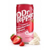 Dr Pepper Strawberry & Cream 330 ml x 24