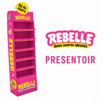 Pr&eacute;sentoir Rebelle &agrave; PLAT x 1