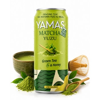 Yamas Green Tea Matcha&Yuzu 330 ml  x 24