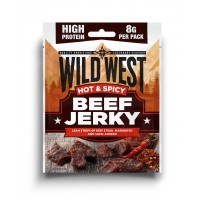 Wild West Beef Jerky Hot & Spicy 25 Gr x 16