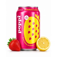Poppi Prebiotic Strawberry Lemon 330ml x 24