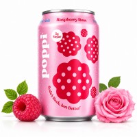 Poppi Prebiotic Raspberry Rose 330ml x 24