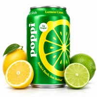 Poppi Prebiotic Lemon Lime 330ml x 24