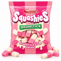 Swizzels Drumstick Squashies Strawberry & Cream 120 Gr x 12