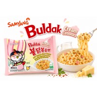 Samyang Buldak Hot Chicken Ramen Creamy Carbonara 130 Gr x 40