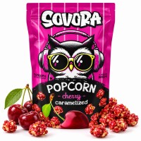 Pop Corn Sovora Cherry 90 Gr x 12