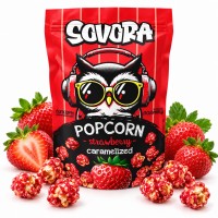 Pop Corn Sovora Strawberry 90 Gr x 12