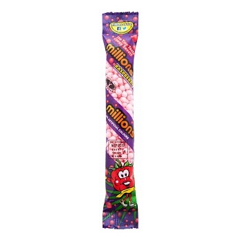 Millions tube de bonbons goût Framboise 55 Gr x 12 Millions tube de bonbons goût Framboise 55 Gr x 12